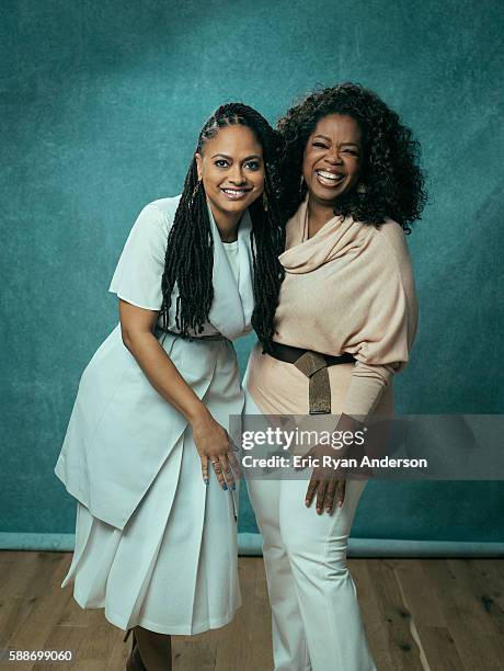 Oprah Winfrey and director Ava DuVernay are photographed for The Hollywood Reporter on February 18, 2015 in Los Angeles, California.