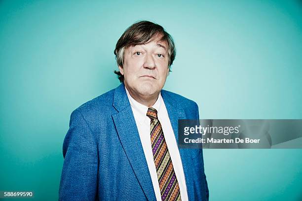 Stephen Fry from CBS's 'The Great Indoors' poses for a portrait at the 2016 Summer TCAs Getty Images Portrait Studio at the Beverly Hilton Hotel on...