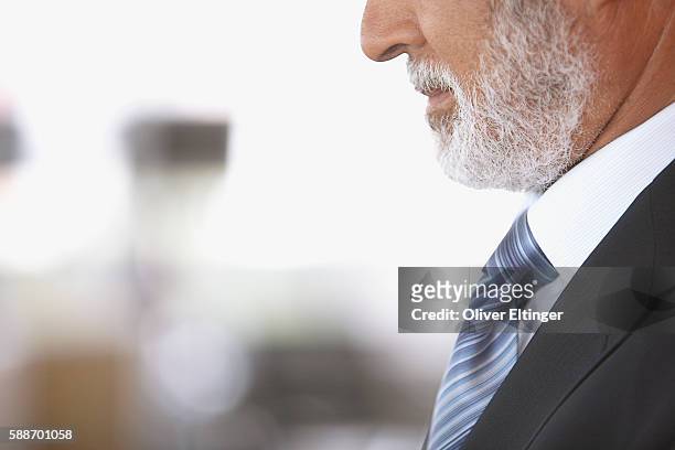 bearded businessman - oliver eltinger stock-fotos und bilder