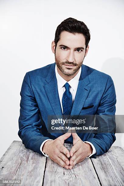 Tom Ellis from FOX's 'Lucifer' poses for a portrait at the 2016 Summer TCA Getty Images Portrait Studio at the Beverly Hilton Hotel on August 8th,...