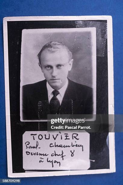 Photograph of collaborationist conviceted of crimes against humanity, Paul Touvier.