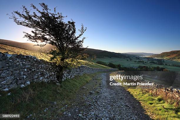 kettlewell & upper-wharfedale, yorkshire dales - wharfdale stock pictures, royalty-free photos & images