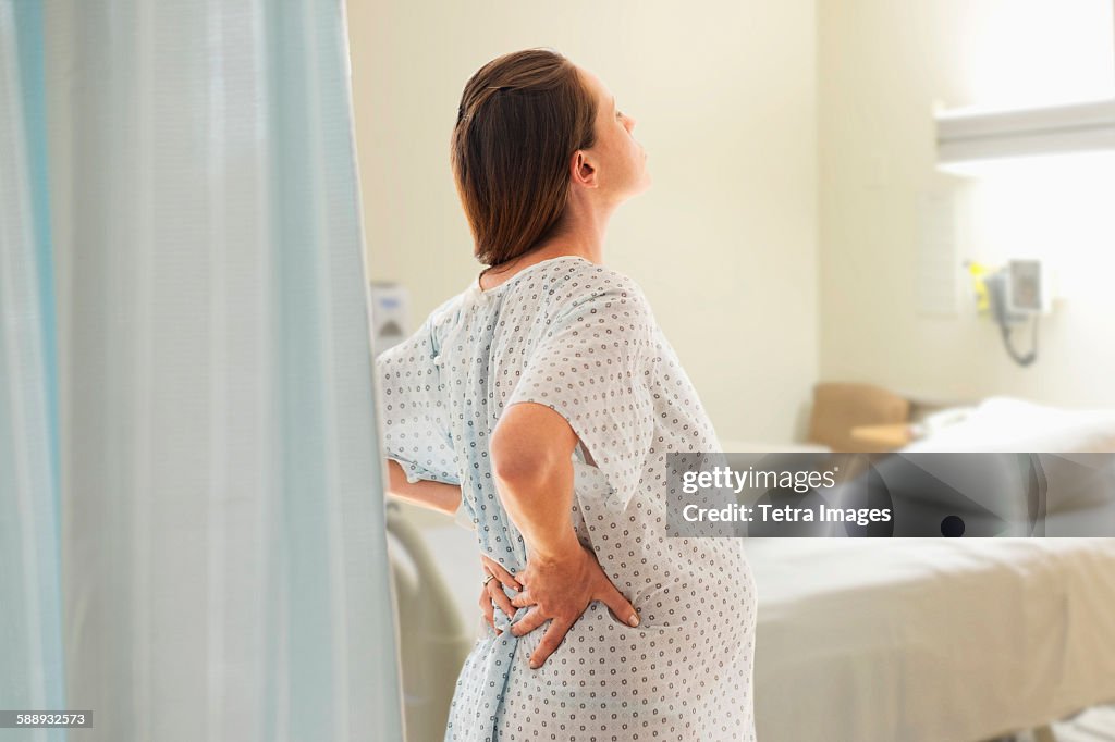 Pregnant woman at hospital
