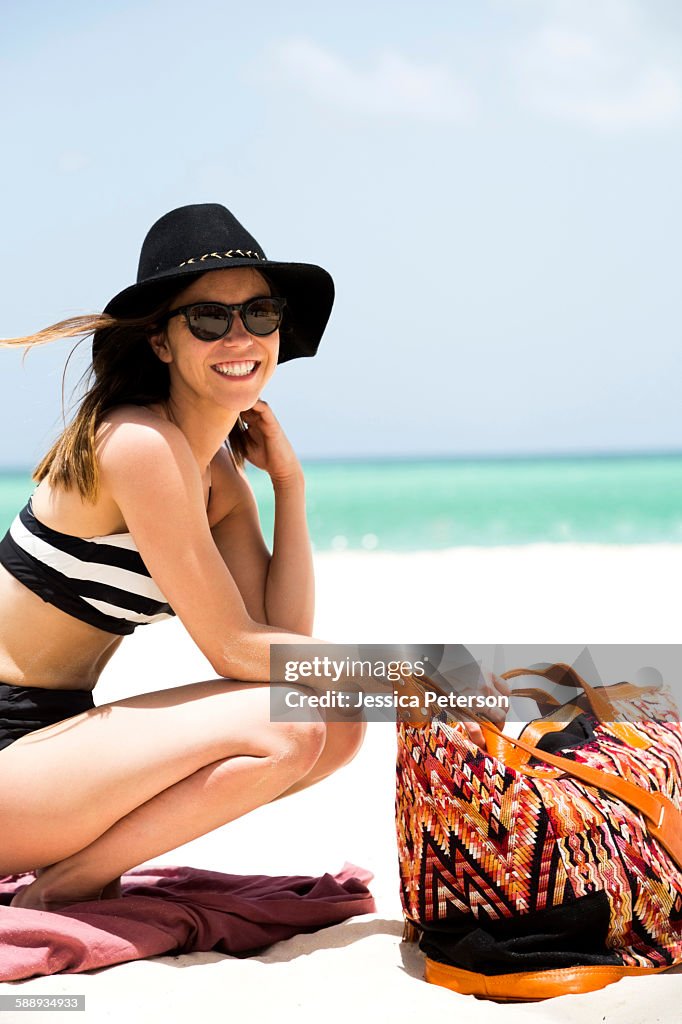 Woman on beach