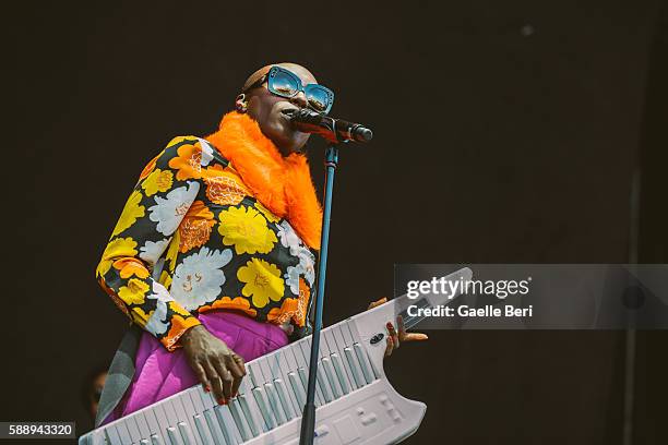 Laura Mvula performs live at Flow Festival on August 12, 2016 in Helsinki, Finland.