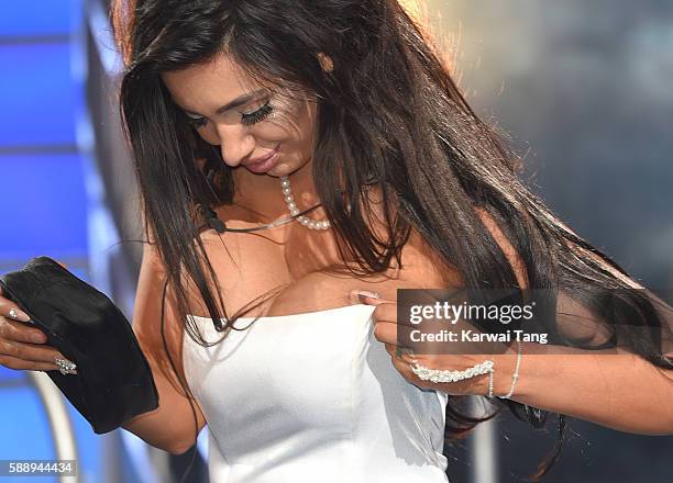 Chloe Khan is the third housemate evicted from Celebrity Big Brother 2016 at Elstree Studios on August 12, 2016 in Borehamwood, England.