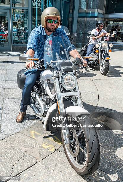 Former England rugby union player and activist, Ben Cohen attends the 7th Annual Kiehl's Since 1851 LifeRide for amfAR Philadelphia finale...