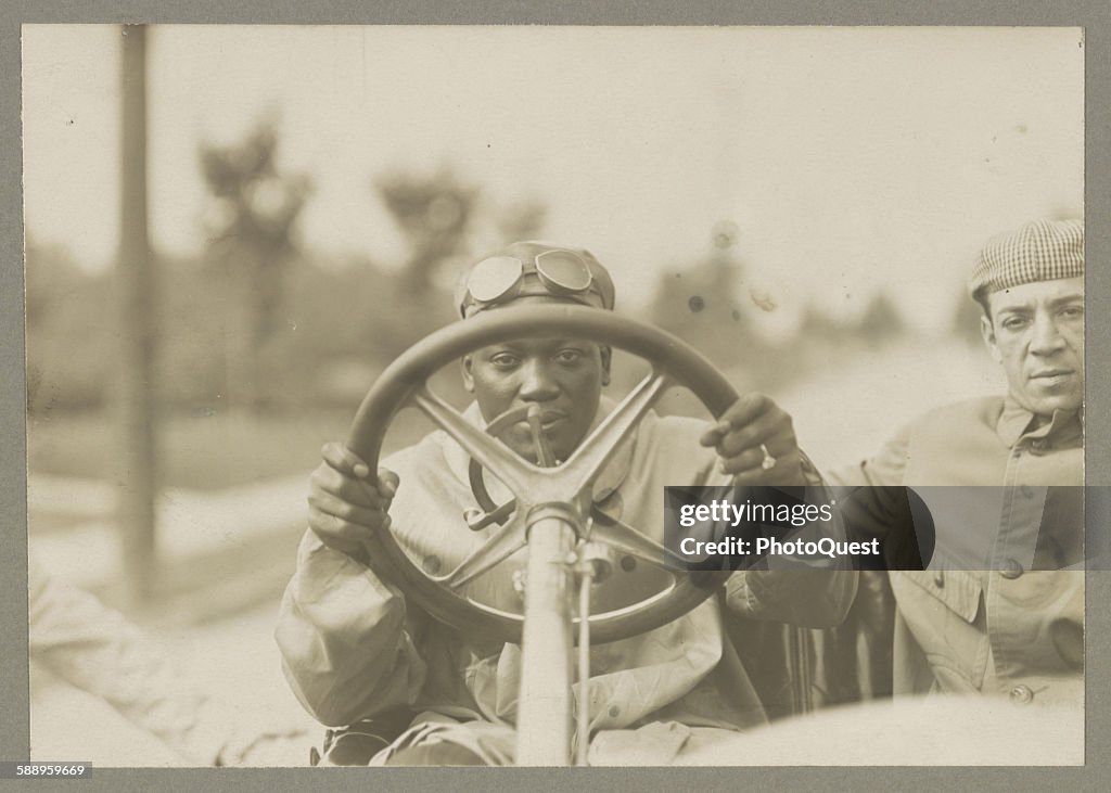 Boxer Joe Jackson Behind The Wheel
