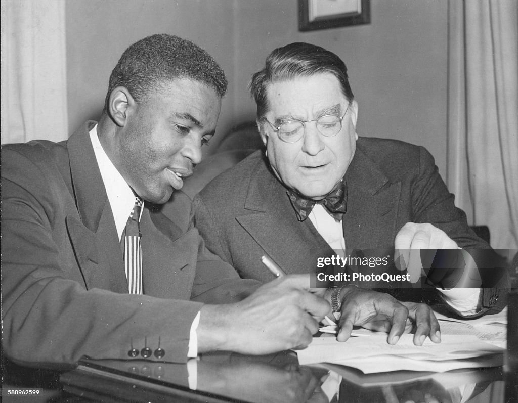 Jackie Robinson & Branch Rickey