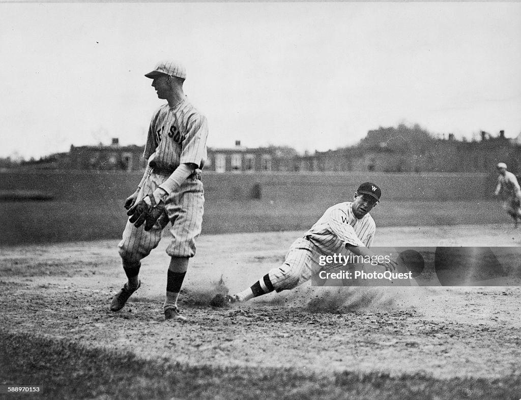 Washington Senators Player Steals Base