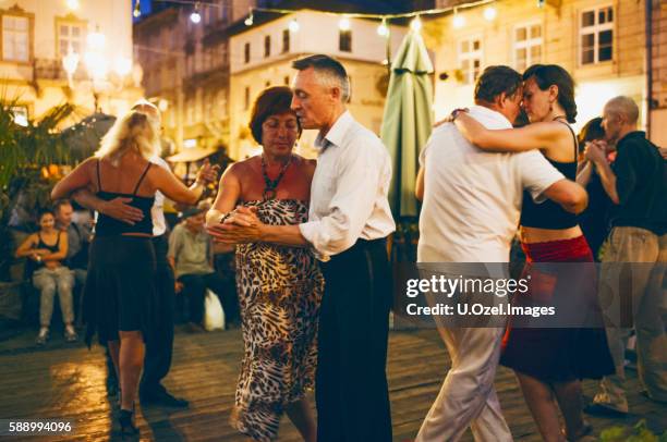 lviv, ukraine - tango tanz stock-fotos und bilder