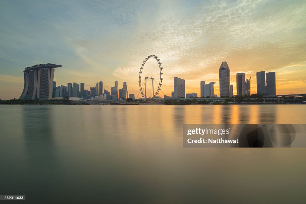 View of Singapore Skyscraper