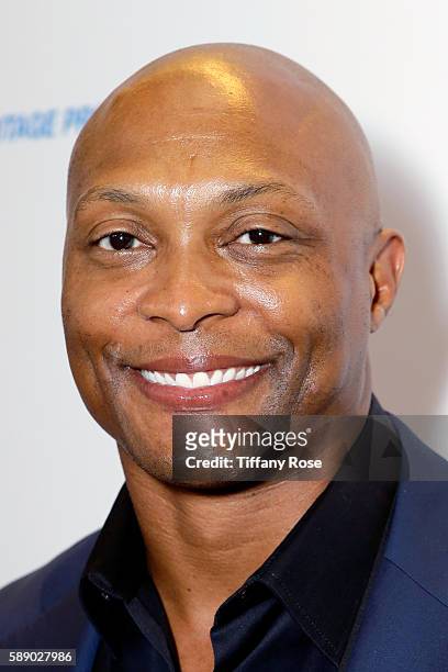 Former NFL player Eddie George attends the 16th Annual Harold & Carole Pump Foundation Gala at The Beverly Hilton Hotel on August 12, 2016 in Beverly...