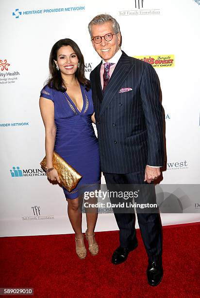 Boxing ring announcer Michael Buffer and Christine Buffer attend 16th Annual Harold and Carole Pump Foundation Gala at The Beverly Hilton Hotel on...