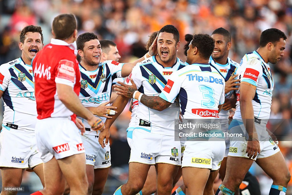NRL Rd 23 - Tigers v Titans