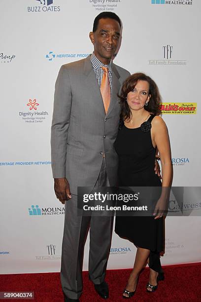 Retired NBA player Ralph Sampson and Patrice Ablack attends 16th Annual Harold And Carole Pump Foundation Gala - Arrivals at The Beverly Hilton Hotel...