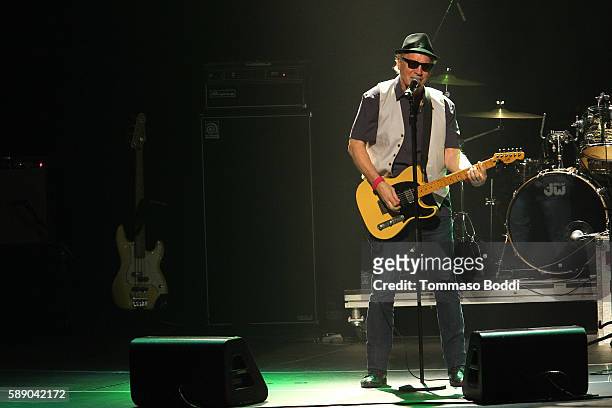 Musician Tommy Heath of Tommy Tutone performs on stage at the 80's Weekend held at Microsoft Theater on August 12, 2016 in Los Angeles, California.