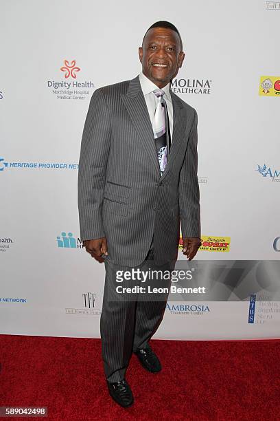 Retired MLB player Rickey Henderson attends 16th Annual Harold And Carole Pump Foundation Gala - Arrivals at The Beverly Hilton Hotel on August 12,...