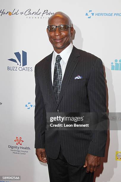 Retired NFL player Eric Dickerson attends 16th Annual Harold And Carole Pump Foundation Gala - Arrivals at The Beverly Hilton Hotel on August 12,...