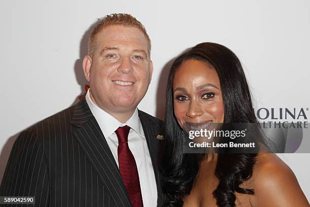 Dana Pump and Leah Pump attends 16th Annual Harold And Carole Pump Foundation Gala - Arrivals at The Beverly Hilton Hotel on August 12, 2016 in...