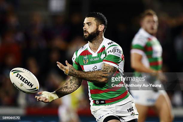 Adam Reynolds of the Rabbitohs in action during the round 23 NRL match between the New Zealand Warriors and the South Sydney Rabbitohs at Mount Smart...
