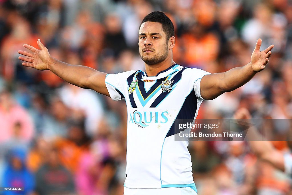 NRL Rd 23 - Tigers v Titans