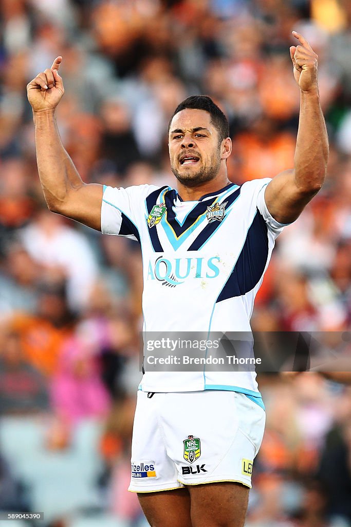 NRL Rd 23 - Tigers v Titans