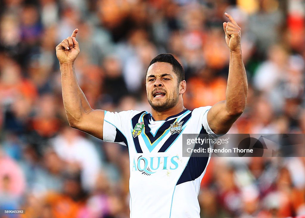 NRL Rd 23 - Tigers v Titans