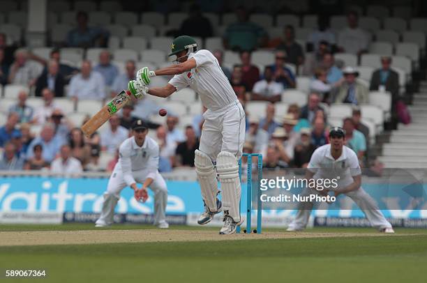 Pakistan's Younis Khan during Day Three of the Fourth Investec Test Match between England and Pakistan played at The Kia Oval Stadium, London on...