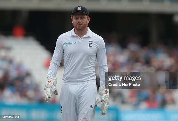 England's Jonny Bairstow during Day Three of the Fourth Investec Test Match between England and Pakistan played at The Kia Oval Stadium, London on...