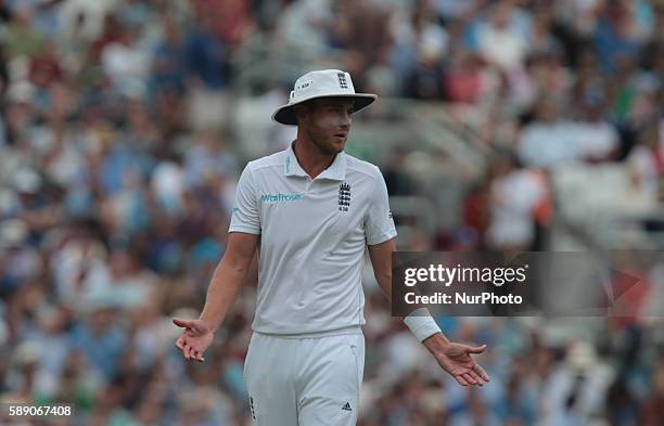 England's Stuart Broad during Day Three of the Fourth Investec Test Match between England and Pakistan played at The Kia Oval Stadium, London on...
