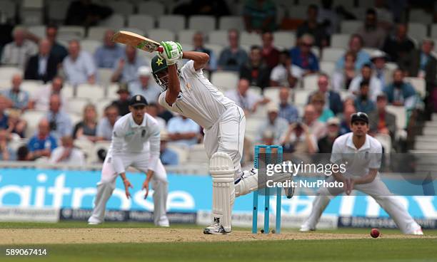 Pakistan's Younis Khan during Day Three of the Fourth Investec Test Match between England and Pakistan played at The Kia Oval Stadium, London on...