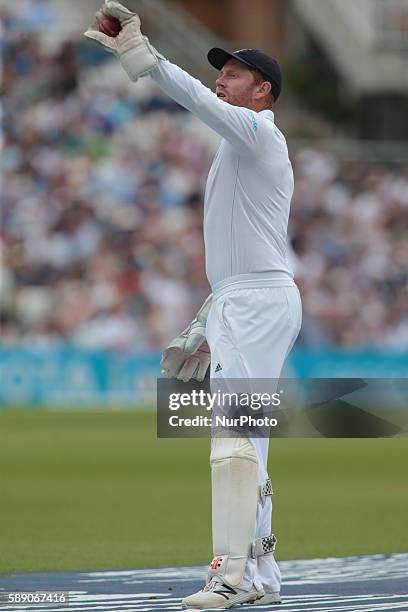 England's Jonny Bairstow during Day Three of the Fourth Investec Test Match between England and Pakistan played at The Kia Oval Stadium, London on...