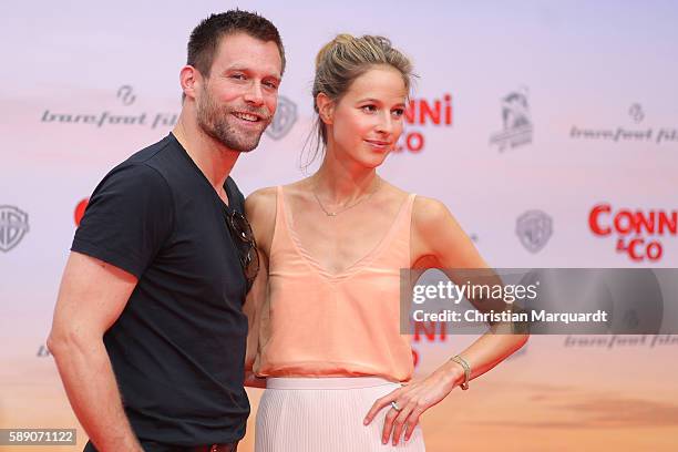 Ken Duken and Lisa Bitter attend Conni&Co World Premiere at Cinestar Potsdamer Platz on August 13, 2016 in Berlin, Germany.