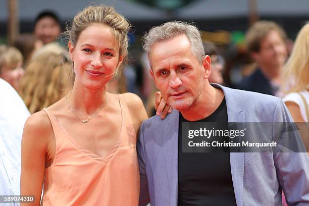 Lisa Bitter and Tim Wilde attendsConni&Co World Premiere at Cinestar Potsdamer Platz on August 13, 2016 in Berlin, Germany.