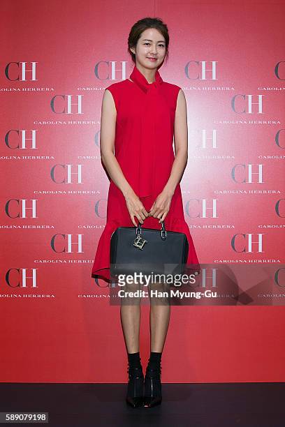 Actress Lee Yo-Won appears in "CH Carolina Herrera" at Lotte Department on August 12, 2016 in Seoul, South Korea.
