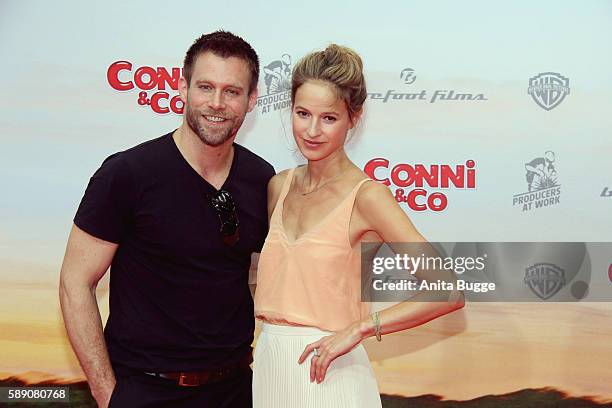 Actor Ken Duken and actress Lisa Bitter attend the 'Conni & Co' Berlin premiere on August 13, 2016 in Berlin, Germany.