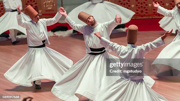 mevlana-semazen - sufism imagens e fotografias de stock