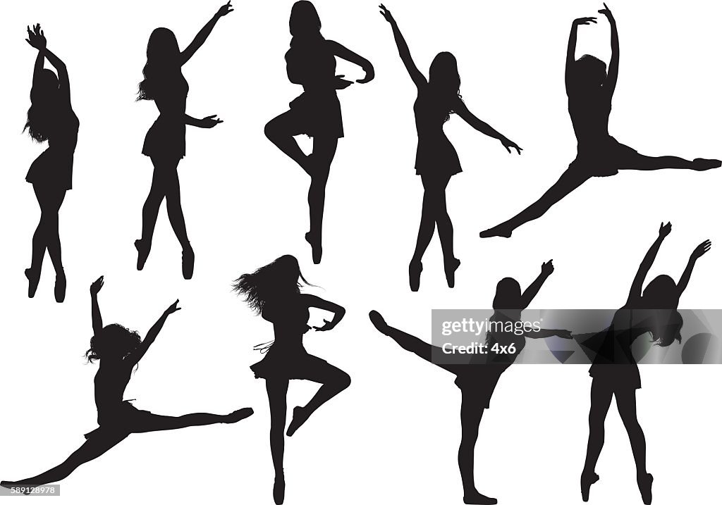 Female ballet dancing