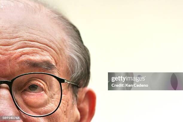 Federal Reserve Board Chairman Alan Greenspan testifies on Capitol Hill, Thursday, Nov. 3 before Congress' Joint Economic Committee. Greenspan told...