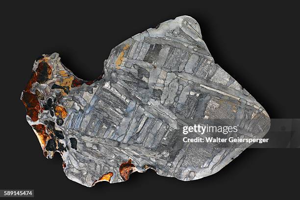 seymchan meteorite - meteorite stock pictures, royalty-free photos & images