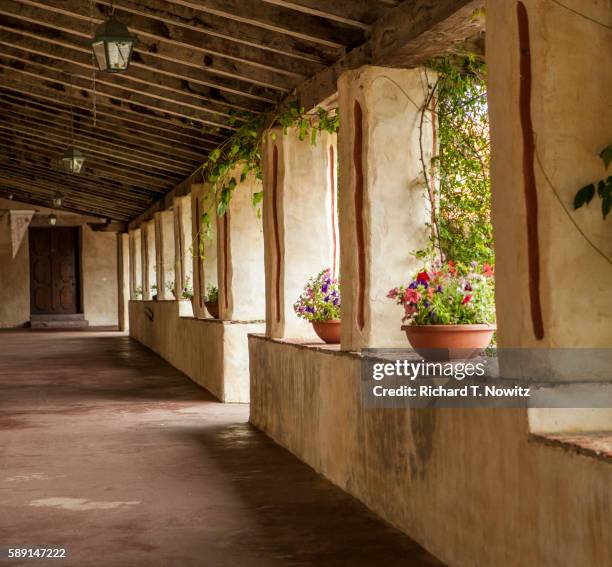 carmel mission - carmel california stock-fotos und bilder