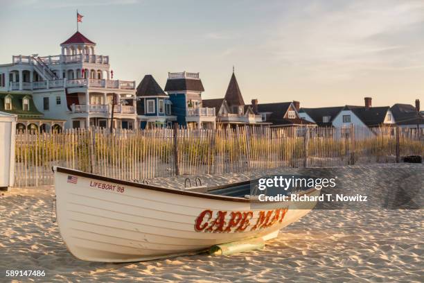 cape may beach ave - new jersey beach stock pictures, royalty-free photos & images