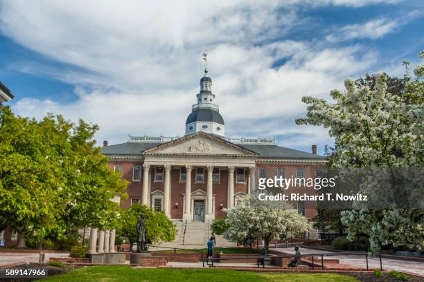 maryland state house - annapolis stock pictures, royalty-free photos & images