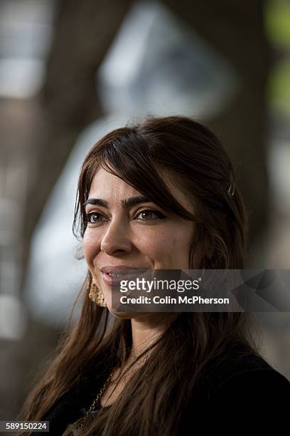British-Iranian foreign affairs journalist and author Ramita Navai, pictured at the Edinburgh International Book Festival where she talked about her...