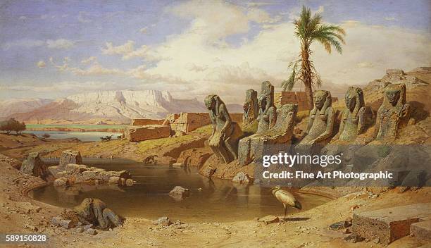 Temple of Karnak at Luxor, Egypt by Carl Friedrich Werner