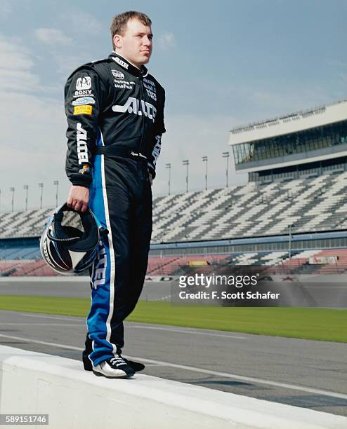 Racecar driver Ryan Newman is photographed for ESPN - The Magazine in 2004.