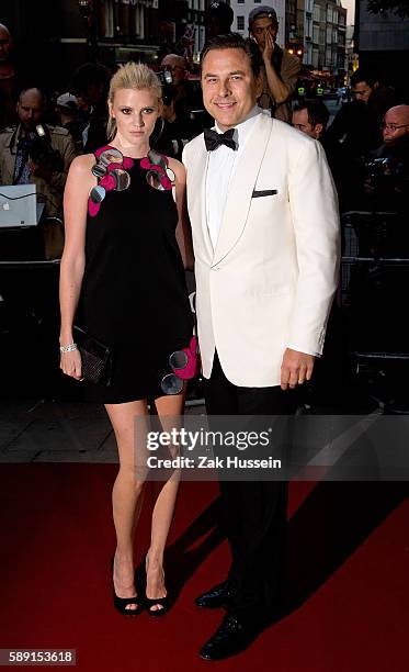 David Walliams and Lara Stone arriving at the GQ Men of the Year Awards at the Royal Opera House in London