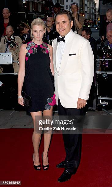 David Walliams and Lara Stone arriving at the GQ Men of the Year Awards at the Royal Opera House in London