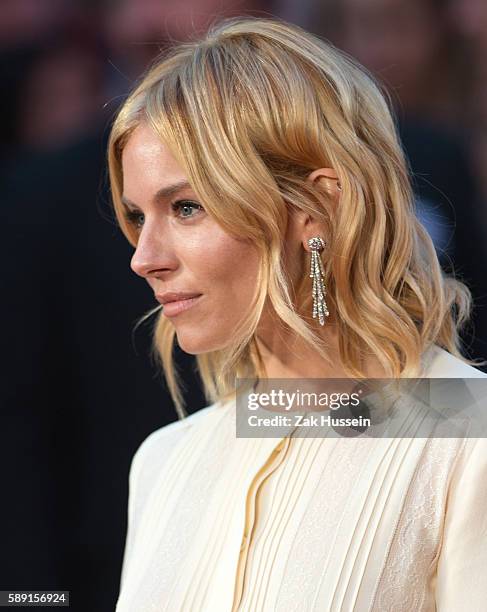 Sienna Miller arriving at the premiere of High Rise during the London Film Festival.